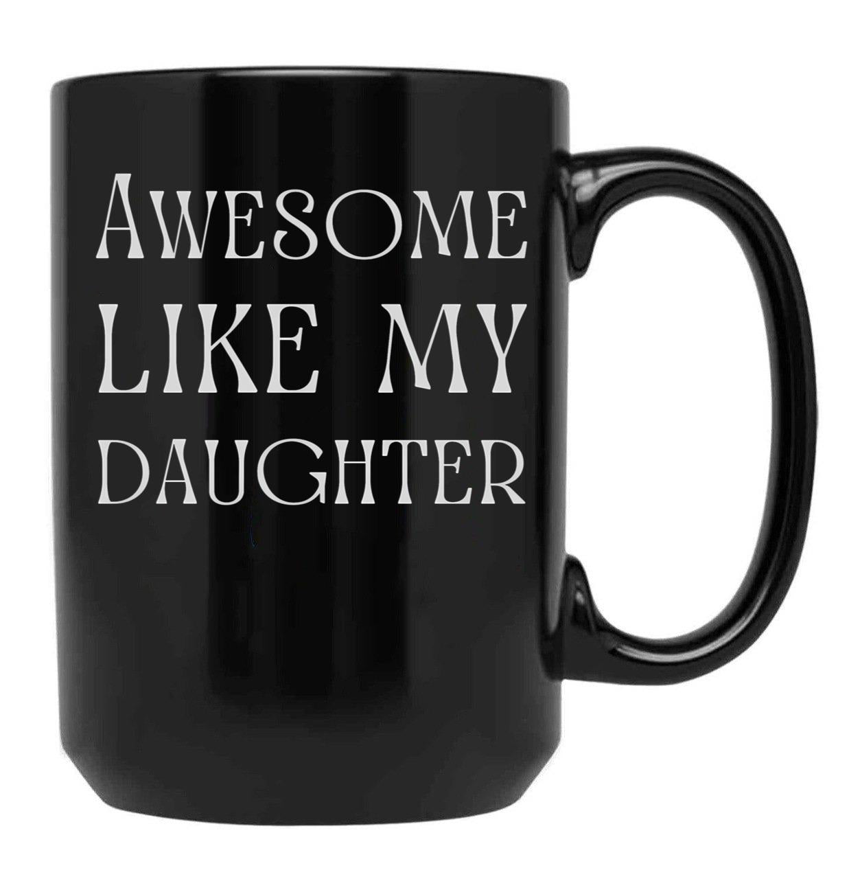 Best Dad In The World Fathers Day From Daughter Black Coffee Mug - Black