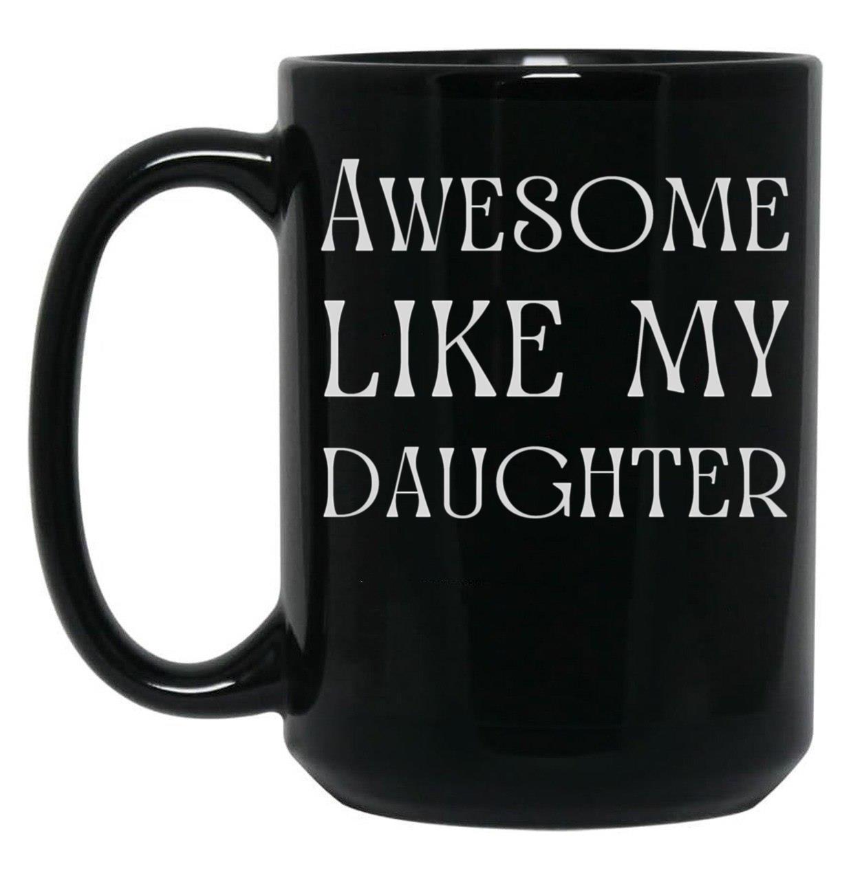 Best Dad In The World Fathers Day From Daughter Black Coffee Mug