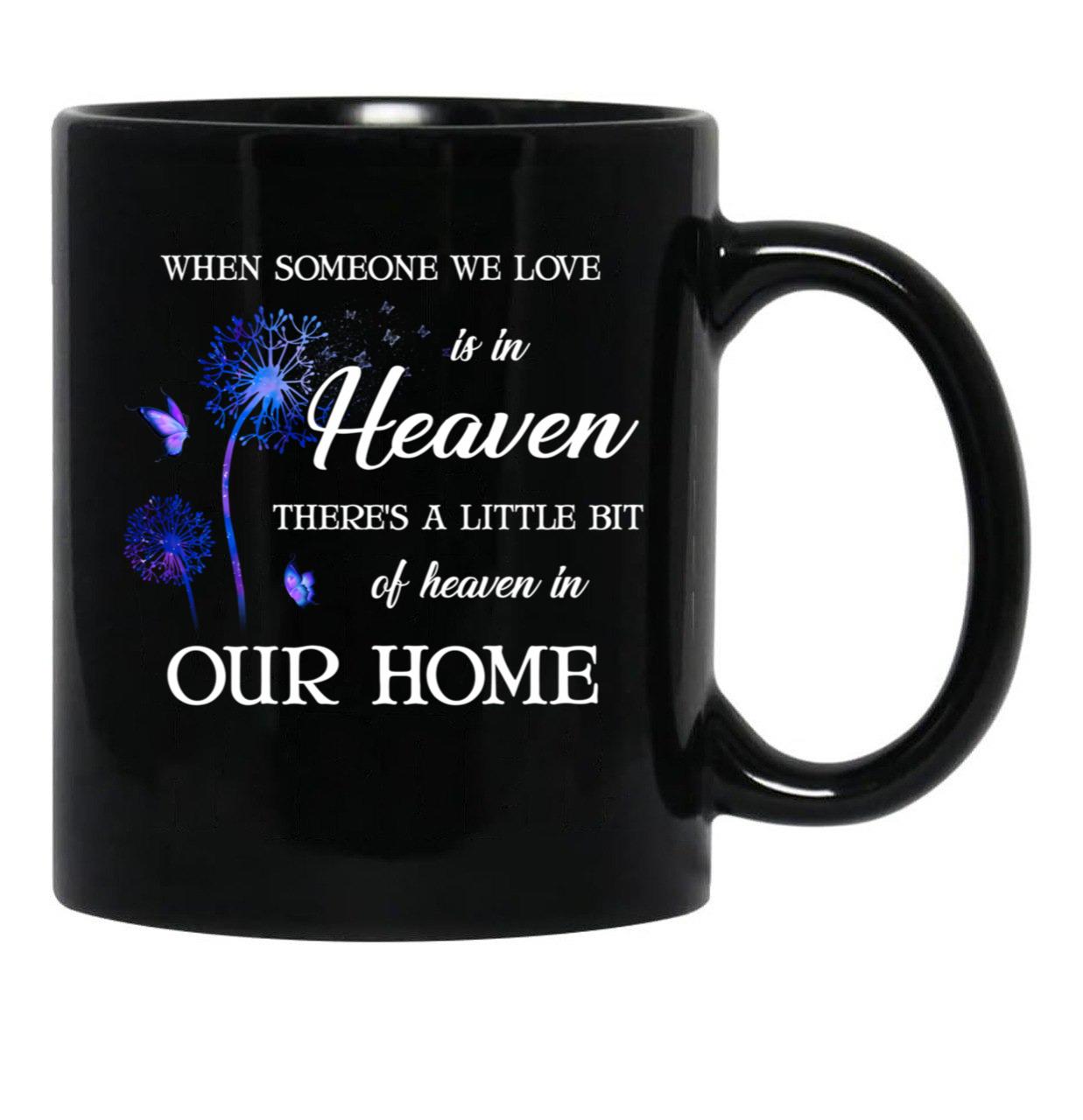 Best Dandelion Remembrance Family Memorial Couple In Loving Memory Black Coffee Mug - Black