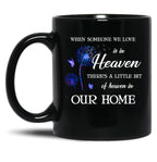 Best Dandelion Remembrance Family Memorial Couple In Loving Memory Black Coffee Mug