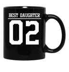Best Daughter 02 Black Coffee Mug - Black