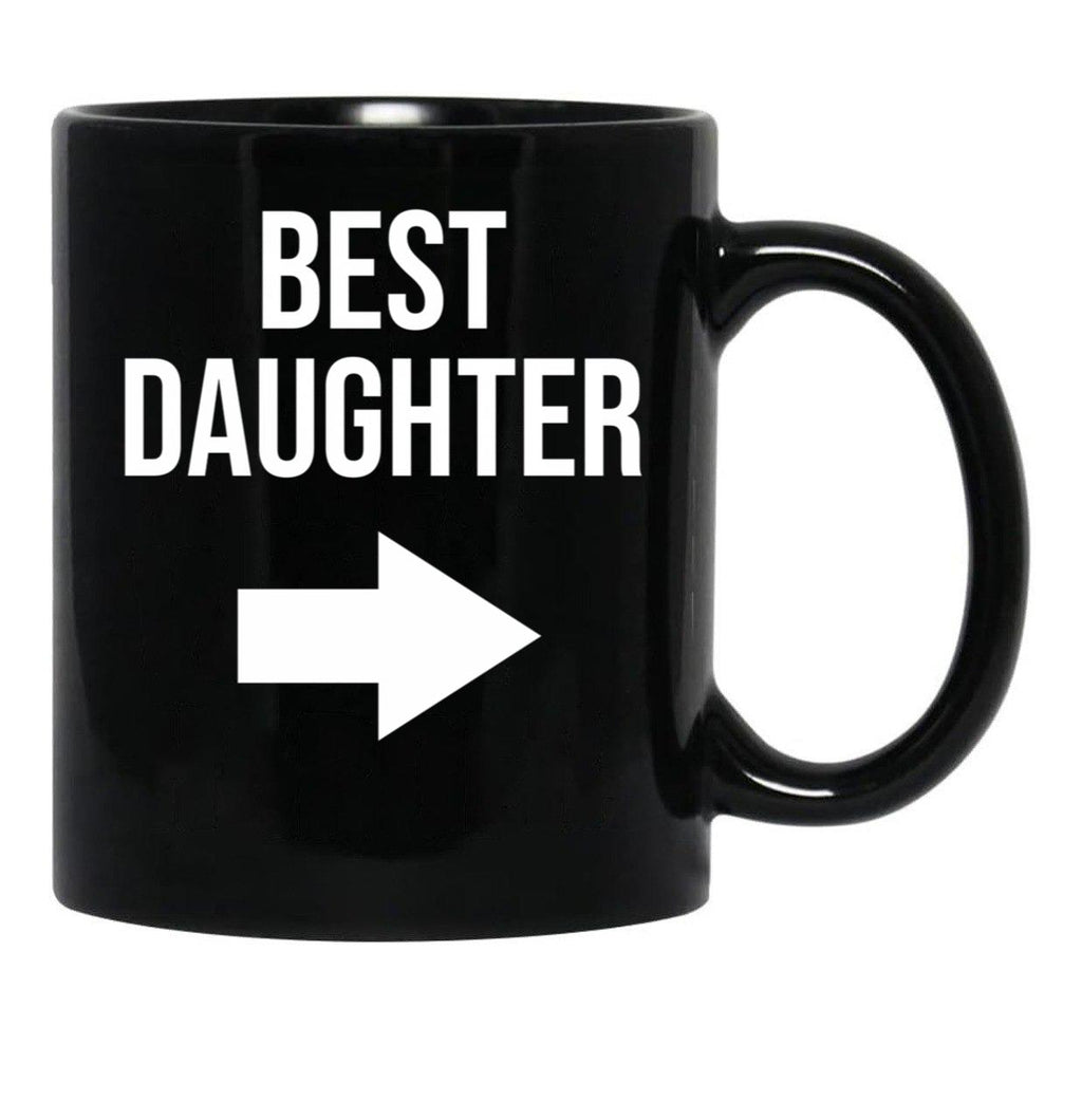 Best Daughter Gift Black Coffee Mug - Black