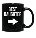 Best Daughter Gift Black Coffee Mug - Black