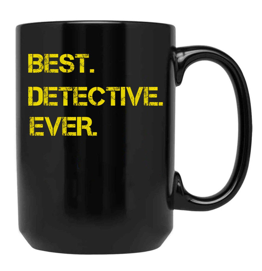 Best Detective Ever Black Coffee Mug, Gift Coffee Mug