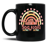 Best Dog Mom Funny Mama Is For Dog Lovers A Cute Dog Mom With A Beautiful Heart Black Coffee Mug, Gift Coffee Mug - Black