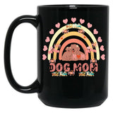 Best Dog Mom Funny Mama Is For Dog Lovers A Cute Dog Mom With A Beautiful Heart Black Coffee Mug, Gift Coffee Mug