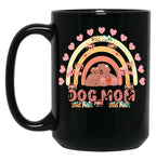 Best Dog Mom Funny Mama Is For Dog Lovers A Cute Dog Mom With A Beautiful Heart Black Coffee Mug, Gift Coffee Mug