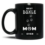 Best Doxle Mom Ever Black Coffee Mug, Gift Coffee Mug - Black