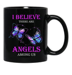 Best Family Memorial Butterflies Couple Mug In Loving Memory Mug Black Coffee Mug - Black