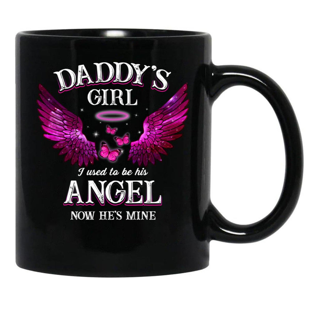 Best Family Memorial Dad Daughter Mug Daddy'S Girl Fathers Day Birthday Mug Black Coffee Mug - Black