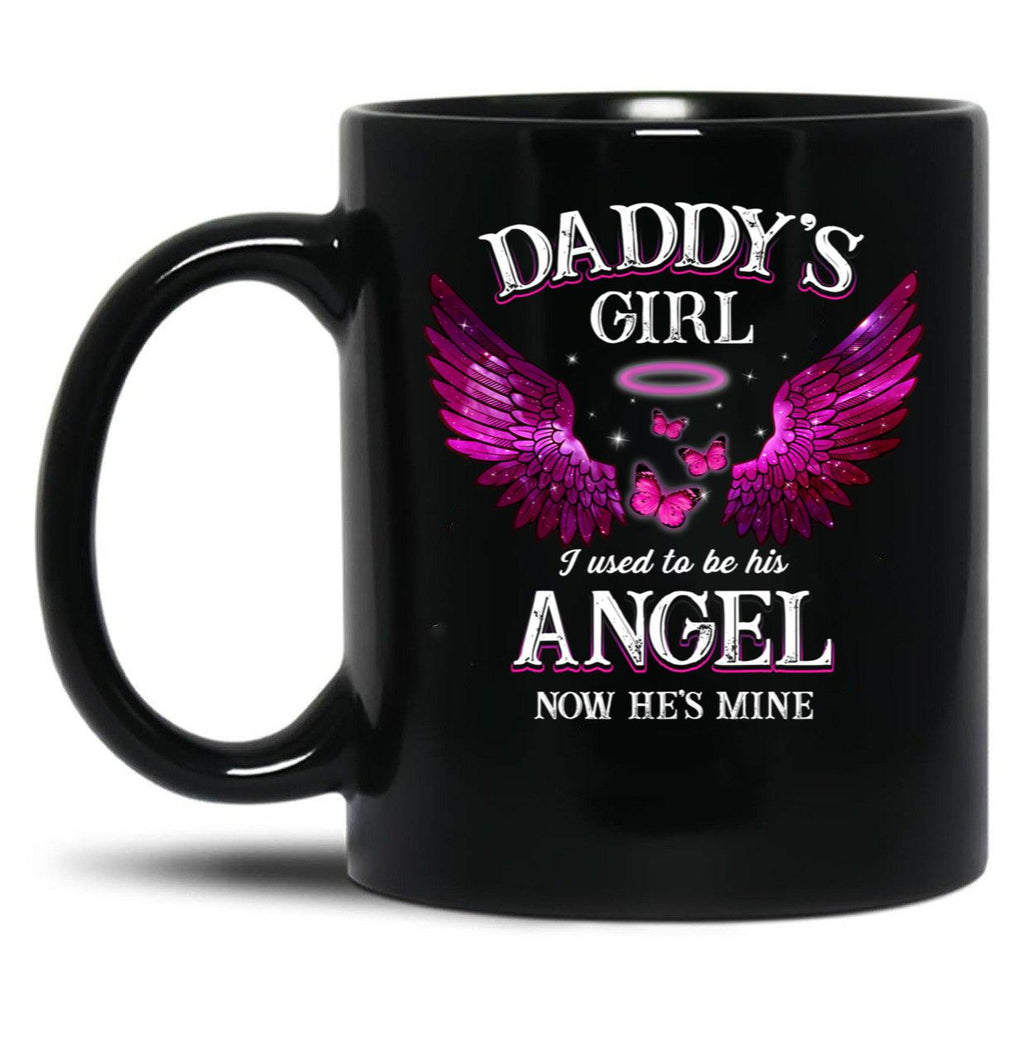 Best Family Memorial Dad Daughter Mug Daddy'S Girl Fathers Day Birthday Mug Black Coffee Mug
