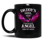 Best Family Memorial Dad Daughter Mug Daddy'S Girl Fathers Day Birthday Mug Black Coffee Mug