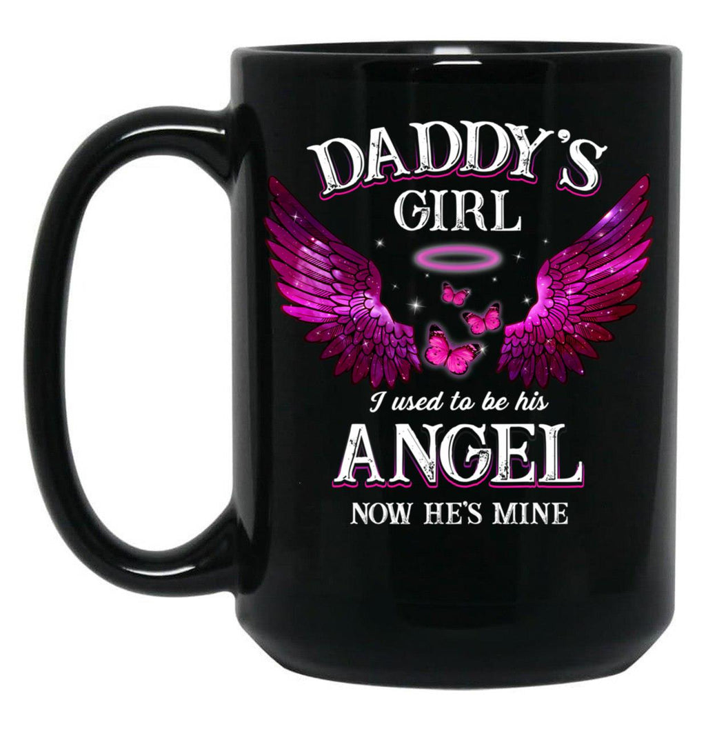 Best Family Memorial Dad Daughter Mug Daddy'S Girl Fathers Day Birthday Mug Black Coffee Mug