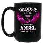 Best Family Memorial Dad Daughter Mug Daddy'S Girl Fathers Day Birthday Mug Black Coffee Mug
