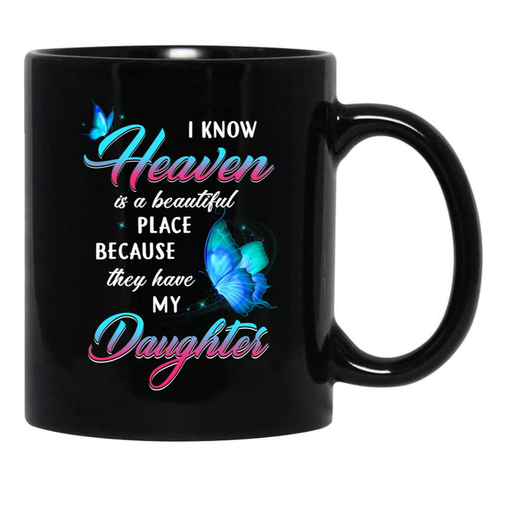 Best Family Memorial Daughter Remembrance Dad Mom In Loving Memory Black Coffee Mug - Black