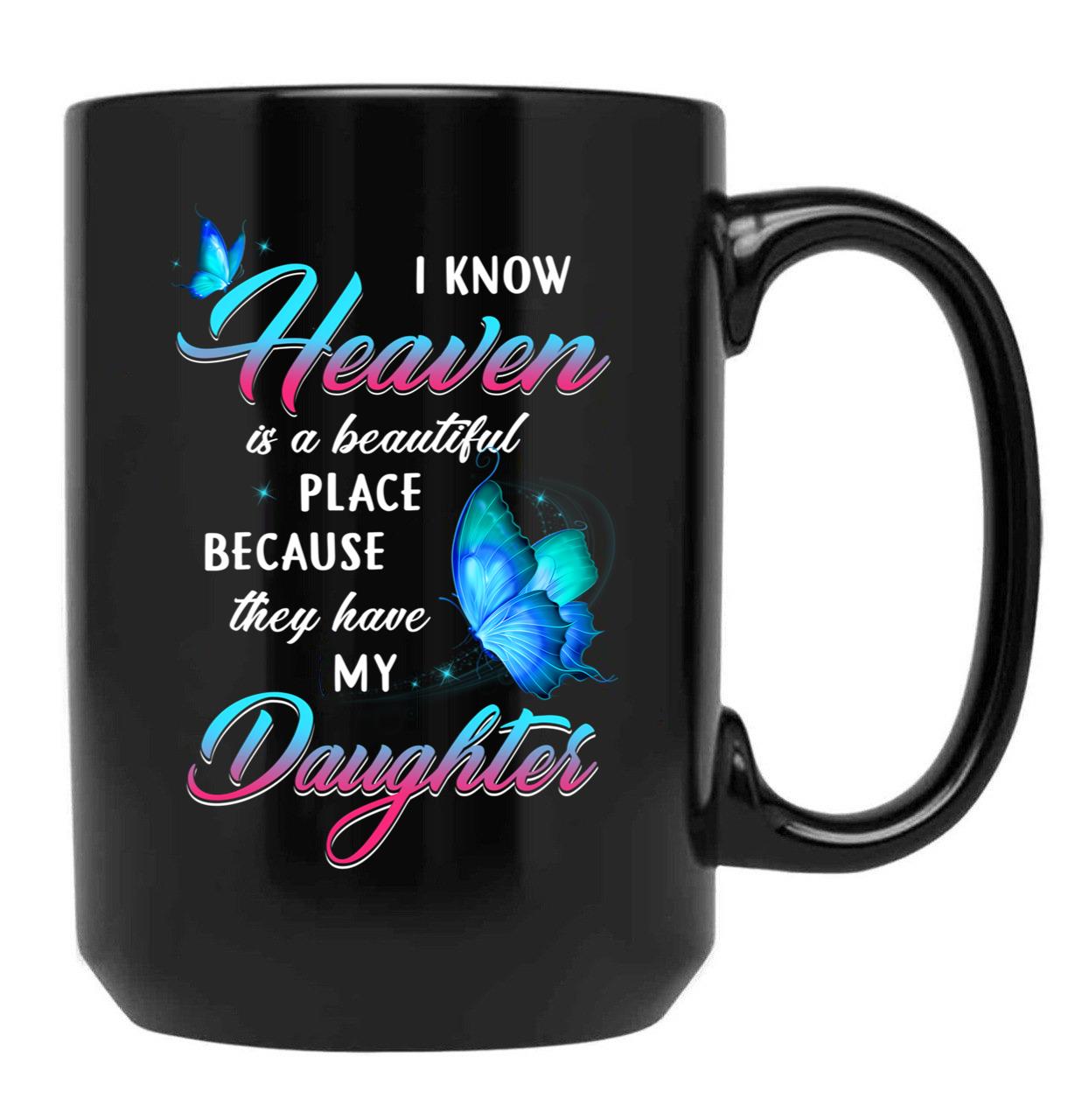 Best Family Memorial Daughter Remembrance Dad Mom In Loving Memory Black Coffee Mug - Black