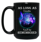 Best Family Remembrance Angel Couple Mug Moon Butterflies In Loving Memorial Mug Black Coffee Mug