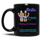 Best Friends Black Coffee Mug
