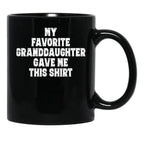 Best Granddaddy Ever Gifts From Granddaughter Grandson Black Coffee Mug - Black