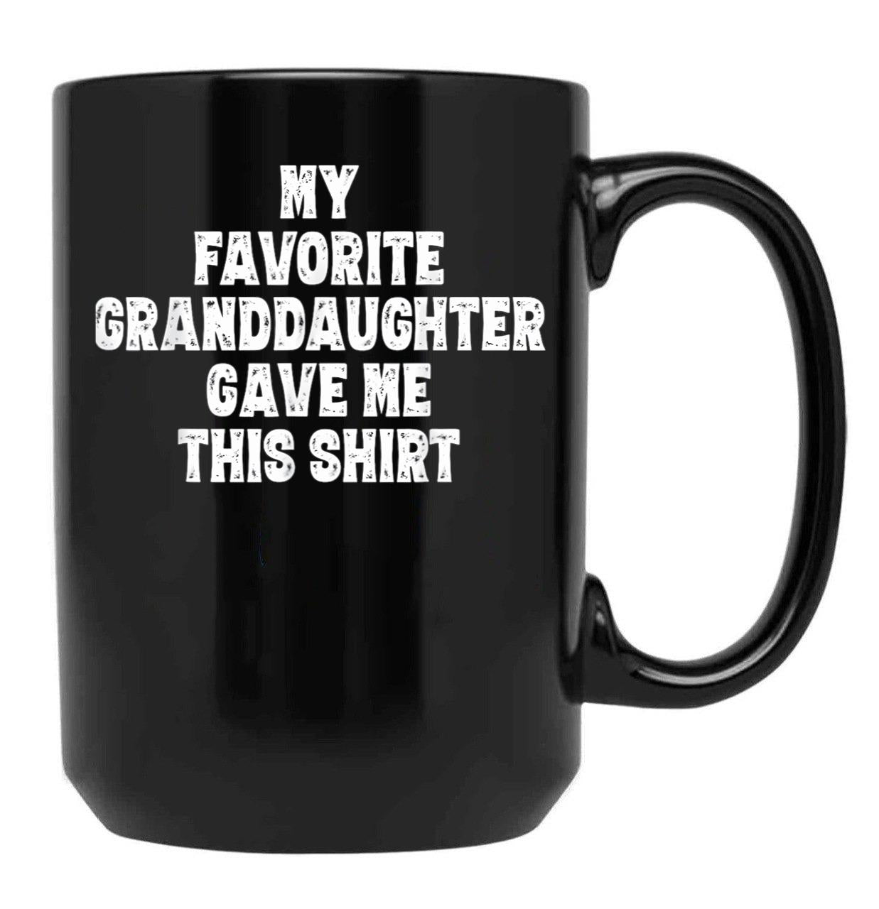 Best Granddaddy Ever Gifts From Granddaughter Grandson Black Coffee Mug - Black