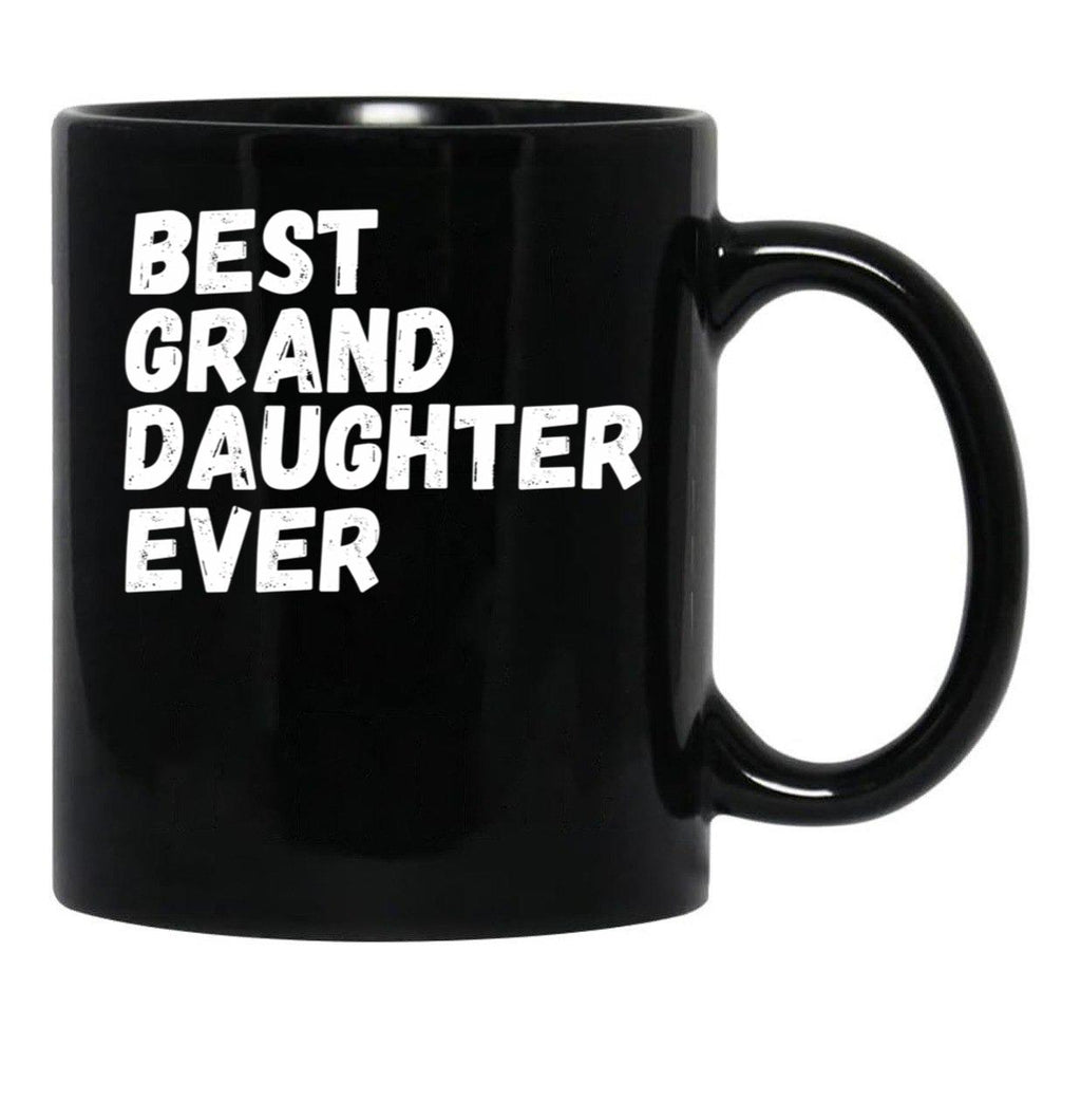 Best Granddaughter Ever Design 6 Black Coffee Mug - Black