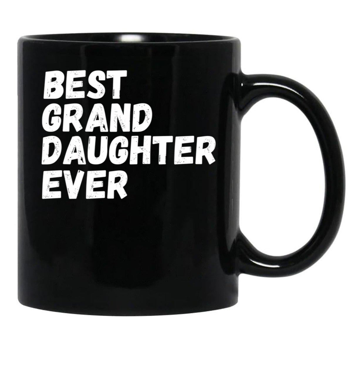 Best Granddaughter Ever Design 6 Black Coffee Mug - Black