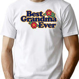 Best Grandma Ever T-Shirt for Men & Women, T-Shirts Graphic Tee - White