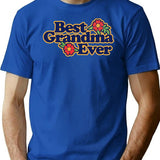Best Grandma Ever T-Shirt for Men & Women, T-Shirts Graphic Tee - Blue