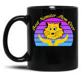 Best Hamster Mom Ever Black Coffee Mug, Gift Coffee Mug - Black