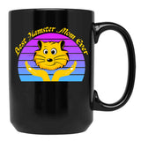 Best Hamster Mom Ever Black Coffee Mug, Gift Coffee Mug