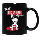Best Husky Dad Ever Black Coffee Mug, Gift Coffee Mug - Black