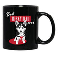 Best Husky Dad Ever Black Coffee Mug, Gift Coffee Mug - Black