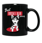 Best Husky Dad Ever Black Coffee Mug, Gift Coffee Mug - Black