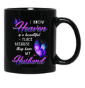Best In Loving Memory Angel Husband Mug Wife Losing Husband Family Remembrance Mug Black Coffee Mug - Black