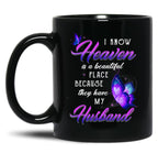 Best In Loving Memory Angel Husband Mug Wife Losing Husband Family Remembrance Mug Black Coffee Mug