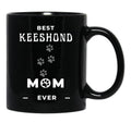 Best Keeshond Mom Ever Black Coffee Mug, Gift Coffee Mug - Black