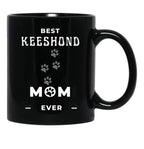 Best Keeshond Mom Ever Black Coffee Mug, Gift Coffee Mug - Black