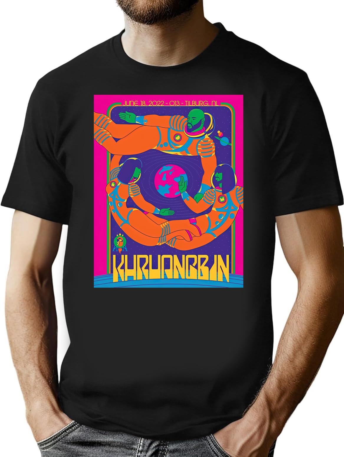 Best Khruangbin Concert T-Shirt for Men & Women, T-Shirts Graphic Tee - Black