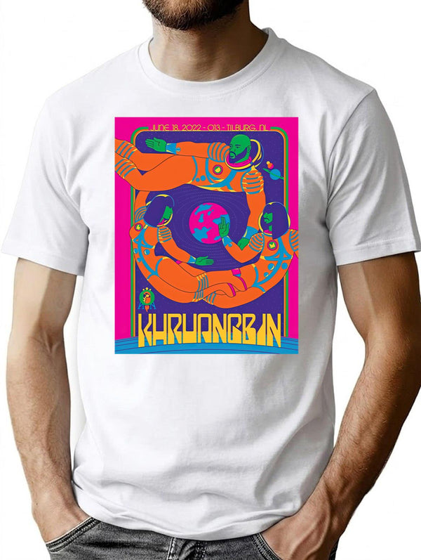 Best Khruangbin Concert T-Shirt for Men & Women, T-Shirts Graphic Tee - White