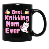 Best Knitting Mom Ever Best Mom Ever Black Coffee Mug, Gift Coffee Mug - Black