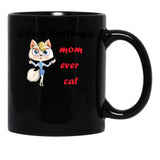 Best Knitting Mom Ever Cat Black Coffee Mug, Gift Coffee Mug - Black
