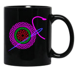 Best Knitting Mom Ever-Funny Black Coffee Mug, Gift Coffee Mug - Black