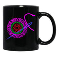 Best Knitting Mom Ever-Funny Black Coffee Mug, Gift Coffee Mug - Black