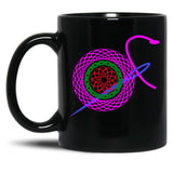 Best Knitting Mom Ever-Funny Black Coffee Mug, Gift Coffee Mug - Black