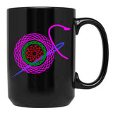 Best Knitting Mom Ever-Funny Black Coffee Mug, Gift Coffee Mug