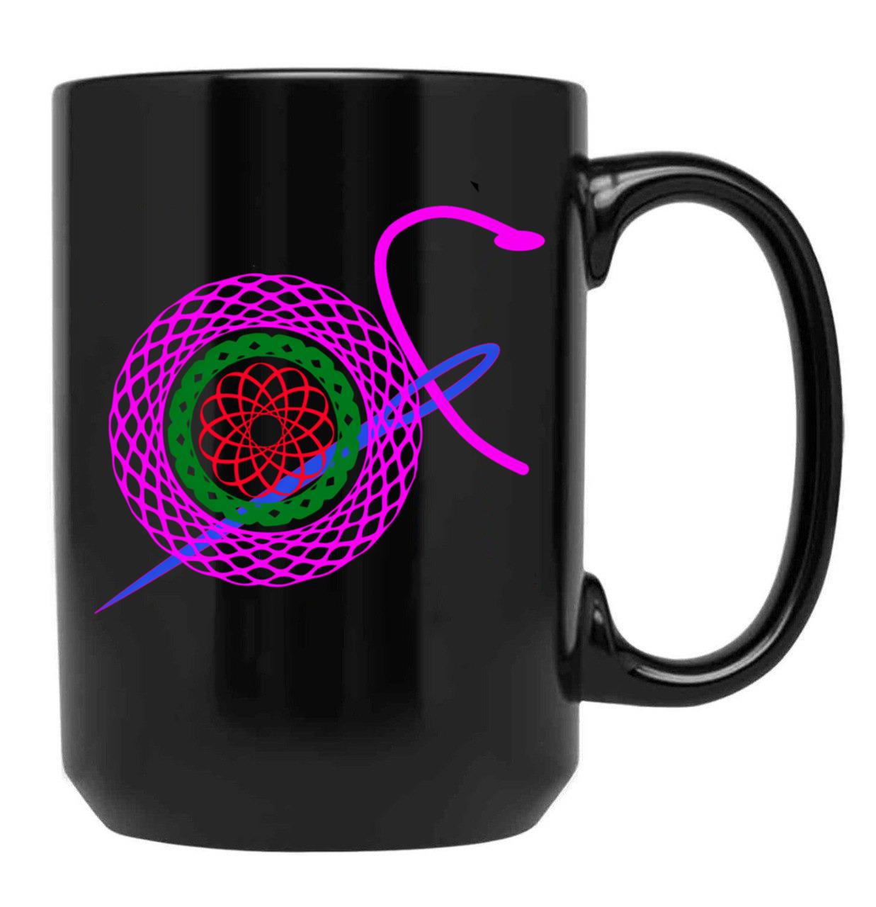 Best Knitting Mom Ever-Funny Black Coffee Mug, Gift Coffee Mug