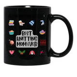 Best Knitting Mom Ever-My Mom'S List Black Coffee Mug, Gift Coffee Mug - Black