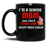 Best Knitting Mom Ever (3) Black Coffee Mug, Gift Coffee Mug - Black