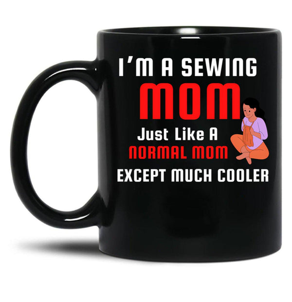 Best Knitting Mom Ever (3) Black Coffee Mug, Gift Coffee Mug - Black