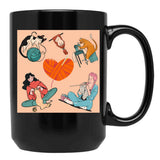 Best Knitting Mom Ever (4) Black Coffee Mug, Gift Coffee Mug